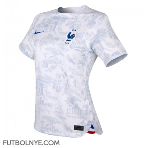 Camiseta Francia Visitante Equipación para mujer Mundial 2022 manga corta